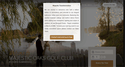 Desktop Screenshot of majesticoaksgolfclub.com